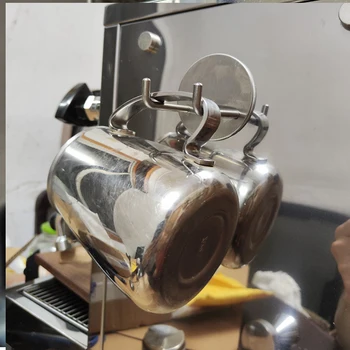 1 Kos Espresso Stroj Ročaj Wall Mount Shranjevanje Stojalo iz Nerjavečega Jekla Nosilec Primeren Za 51mm/53mm/54 mm/58mm Kave Ročaji
