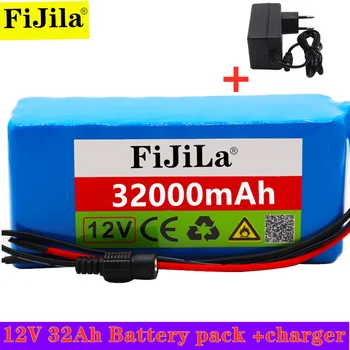 100% prvotne 18650 12v baterija z veliko kapaciteto, 12v32ah 18650 baterija litij-protection board 12v 32000mah zmogljivosti+polnilec