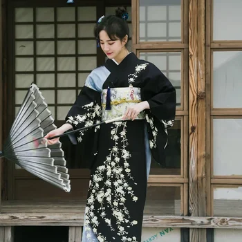 Kimono Yukata Ženske Japonski Tradicionalni Noši Kimonos Kostum Japonski Cosplay Ženski Obi Yukata Japonski Kimono Obleko 11190