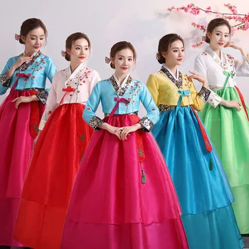 Korejski kostum Hanbok Koreja uspešnosti kostum korejski nacionalni kostum ples Ljudskega Fazi Ženski kostum korejski