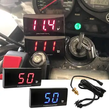 Motorno Kolo Digitalni Termometer Instrument Digital Display (Digitalni Zaslon Tanek Vode Merilnik Temperature Merilnik Pripomoček Za Dirkalne Avtomobile Skuter