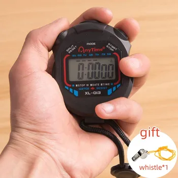 Nepremočljiva Chronometer Dlančnik Pocket Štoparica Strokovno Digitalni Šport Štoparica LCD Timer Ustavi Gledam Timer