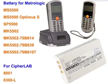 OrangeYu 750mAh Baterija BA-80S700 za CipherLab 8001,8300-L, Za Meroslovnih MK5502, MS5500, SP5500, MS5500 Optimus S