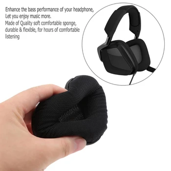 Prenosne Slušalke Zamenjava Gaming Earmuff za Corsair NIČNA RGB 1 Par Mehke Ušesne Pad Zajema Slušalke
