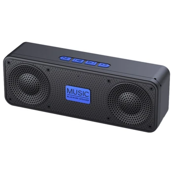 Prenosni FM Radio, Brezžični Bluetooth 5.0 TWS Zvočnik Mini MP3 Predvajalnik Glasbe Podpira TF Kartice U Disk USB Polnjenje Radio