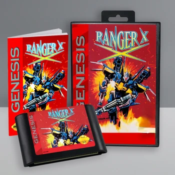 Ranger X 16 Bitni Igro Kartico Polje Navodilih za uporabo, ki Sega Megadrive Video Igra Konzola Kartuše