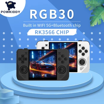 RGB30 Retro Ročno Igralno Konzolo, 4 Palčni Zaslon IPS Mini igralne Konzole 720*720 Vgrajen WIFI Open-Source za Otroke in Odrasle