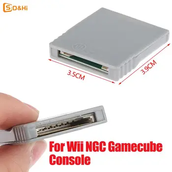 SD Flash WISD Prilagojevalnik za Pomnilniško Kartico Prilagodilnik Pretvornika Bralnik Kartic Za Wii NGC Gamecube Konzole