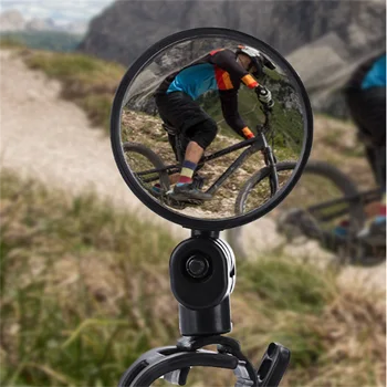 Univerzalni Izposoja Ogledalo Krmilo Rearview Mirror za Kolesarski motornega kolesa 360 Vrtenja, Nastavljiv za Kolo Jahanje, Kolesarjenje Ogledalo