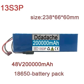 100% Prvotne 48V Litij-ionska Baterija 200000mAh, 20000W, 13S3P, za 54.6 V Električna Kolesa, Električni motorji z vgrajenim BMS