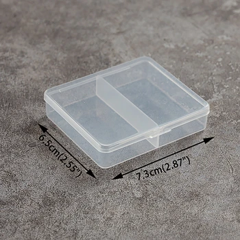 1pc Plastike, Prozorni Škatla za Shranjevanje Majhnih Predmetov manjše izdelke Organizator Primeru Nakit Kroglice Posodo Polje Orodja Pribor