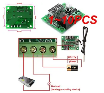 1~10PCS LED Digitalni Termostat za Nadzor Temperature Termometer Termo Krmilnik Stikalo Modul DC 12V Nepremočljiva NTC Senzorja