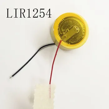 2PCS/VELIKO LIR1254 s črto Litijeve baterije za slušalko Bluetooth miška varilne žice 3,6 v polnilna gumbaste