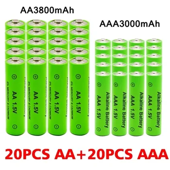 AA+AAA AA 1,5 V 3800mAh/1,5 V AAA 3000mah alkalne baterije bliskavico igrača watch MP3 predvajalnik zamenjava baterije NiMH