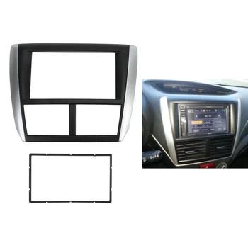 Avto Dash Radio Fascijo 2DIN DVD GPS Plošča Okvir Navigacija Trim Zamenjava za Subaru Gozdar 2009-2013 / 2007-2012