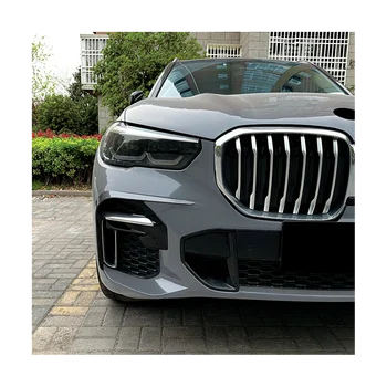 Avto Sprednji Odbijač za Ustnice Strani Spojler Meglo Lučka Okvirji Kritje za BMW X5 G05 M Sport 2019-2022 Telo Kompleti Splitter(Black)
