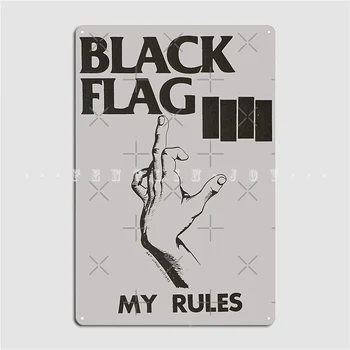 Black Flag Kovinske Plošče, Poster, Plakat Steni Steni Jame Dekoracijo Tin Prijavite Plakat