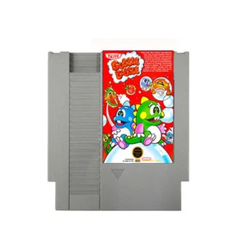 Bubble Bobble - 72 zatiči Igra Kartuše za 8-bitne NES Video Igra Konzola