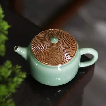 Kitajski Gospodinjstva Čiste Ročno izrezljane Celadon Kung Fu Čaj Nastavite Kitajski Čaj Nastavite Productos Chinos Čaj, Set