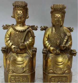 Kitajski Medenina Zmaj Glavo Kraljica Mati Jade Cesar Bog Nebes Kip Par