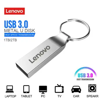 Lenovo Pendrive 2TB USB Flash Diski za visoke hitrosti Pero Disk 1TB Cle Pomnilniški Ključek Usb za TV Računalnik/Iphone/avto/Macbook/telefon