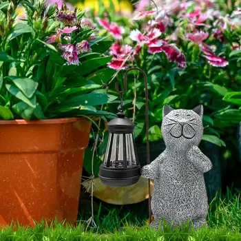 Na prostem Sončne Luči Smolo Mačka Nepremočljiva Luč Odporen Vrtne Luči za Počitnice Darilo Eleganten Okras za Vrt