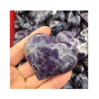 Naravni zdravilni kristali kamene Sanje ametist srce za dekoracijo doma
