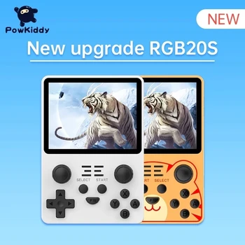 RGB20S Ročno Igralno Konzolo Retro odprtokodni Sistem z 32/64/128G Pomnilniško Kartico RK3326 Video Igre Konzole 3.5 V IPS Zaslon