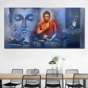 Sodobna Buda Slikarsko Platno, Tiskanje Plakatov Wall Art Modular Slike Za Spalnice Doma Deor Brez Okvirja