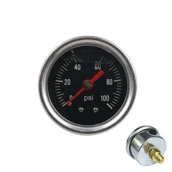 Univerzalni goriva merilnik Tlaka Tekočine 0-100psi olje merilnik tlaka 1/8 palca