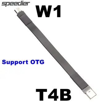 USB2.0 Standard USB-C Na Mikro-B Ravno Ploski Kabel Polno Hitrostjo 480M/Sbt Tip C Micro-USB 2.0 Oklopljen Kabel Podaljšek za Podporo OTG